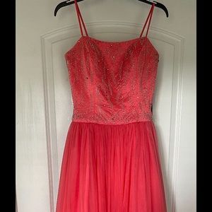 pink prom dress